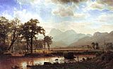 Haying, Conway Meadows by Albert Bierstadt